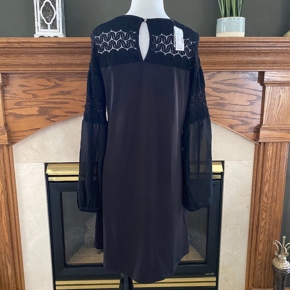 Maurices Black Balloon Sleeve Lace Mini Dress‎ Sz. S NWT - Picture 7 of 12